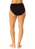 ANNE COLE Live In Color Soft Band High Waist Swim Bottom