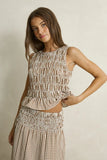 RHYTHM CAPRI CHECK TOP