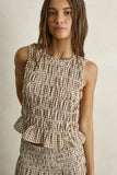 RHYTHM CAPRI CHECK TOP
