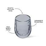 Corkcicle glass stemless gray