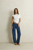RHYTHM MAYA LACE ASYMMETRIC TOP