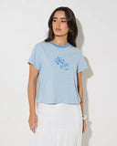 RHYTHM DAISY FLORAL STRIPE TEE