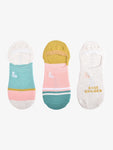 Roxy 3 pack No Show Socks