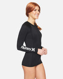 Hurley OAO SOLID LS ZIP FRONT RASHGUARD