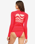 Billabong Summer High LS Rashguard Heat Wave