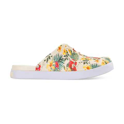 WEEKEND MULE ADULTS - GRAPHIC BONE TROPICAL FLORAL