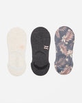 Billabong 3 pack Safari Nights No Show Socks