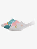 Roxy 3 pack No Show Socks