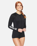 Hurley OAO SOLID LS ZIP FRONT RASHGUARD