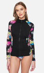 Hurley Hana Zip Front Rashguard