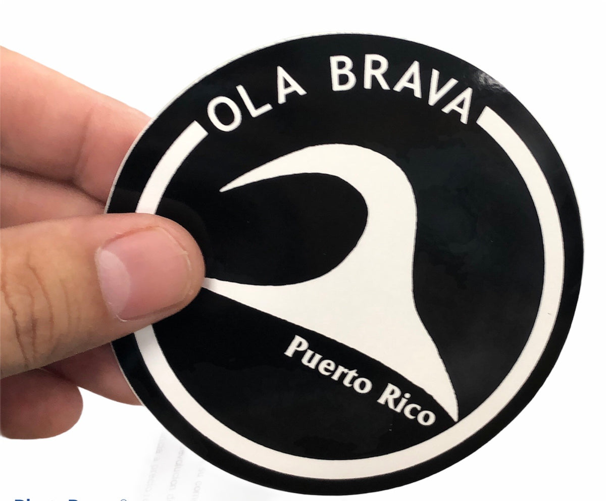 Sticker Ola Brava-Round – Ola Brava Puerto Rico